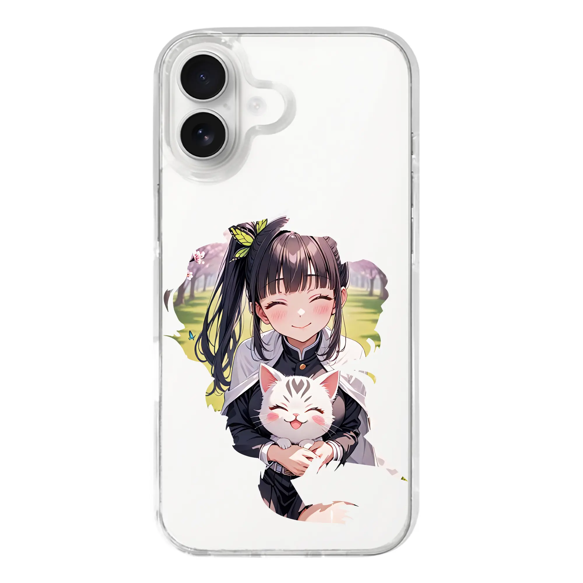 鬼滅の刃 グッズ,栗花落 カナヲ - iPhone 17シリーズ 透明スマホケース – 薄型・耐衝撃・精密フィット保護カバー